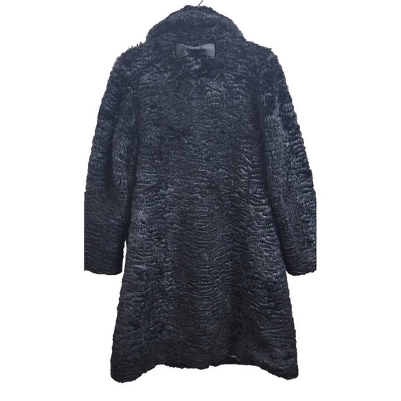 Kate Spade New York Faux Fur Coat Women’s M Elegant Textured Plush Winter Jacket - Picture 6 of 16